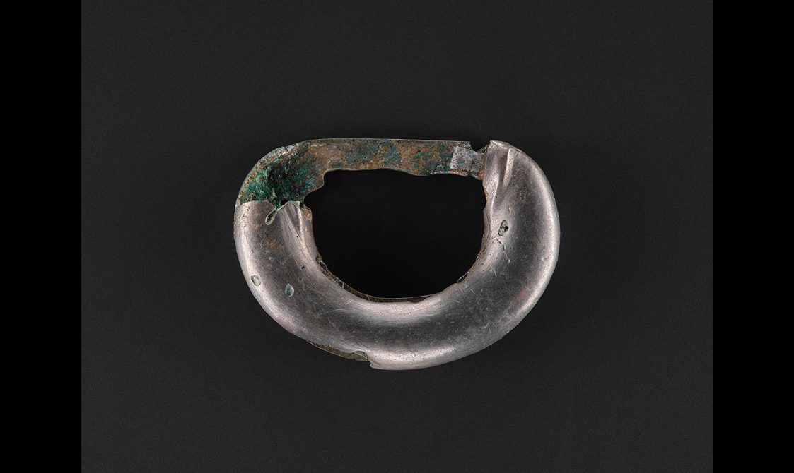 A silvery ring.
